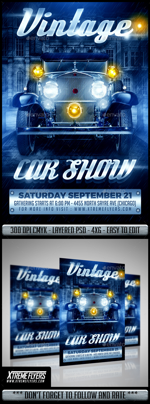Vintage Car Show Flyer - Miscellaneous Events
