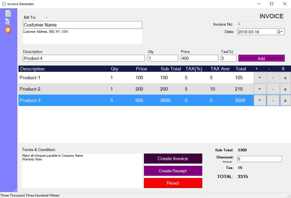 receipt creator software