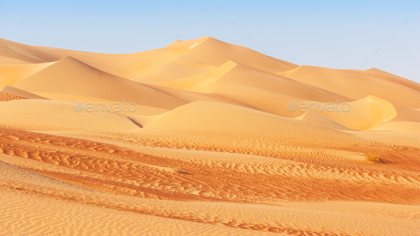 Dune Landscape in the Empty Quarter - Stock Photo - Images