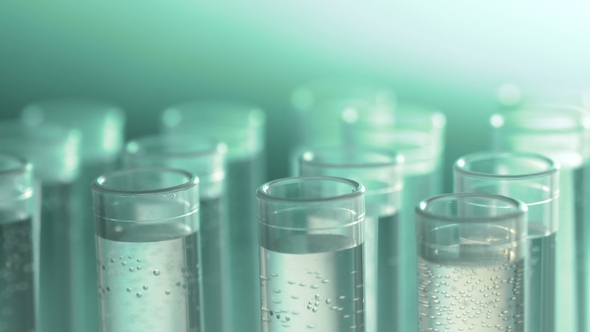 a Scientist with a Pipette Analyzes a Colored Liquid To Extract the DNA and Molecules in the Test alt