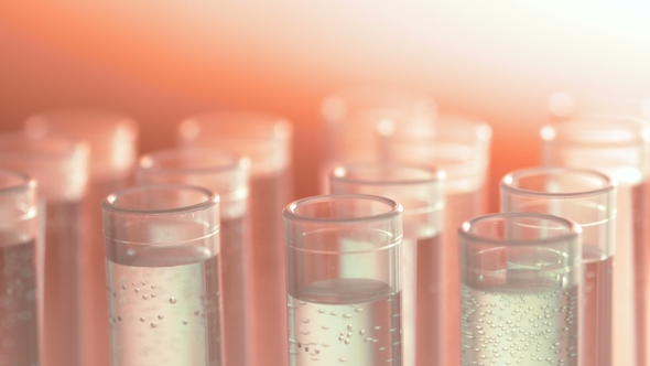 a Scientist with a Pipette Analyzes a Colored Liquid To Extract the DNA and Molecules in the Test alt