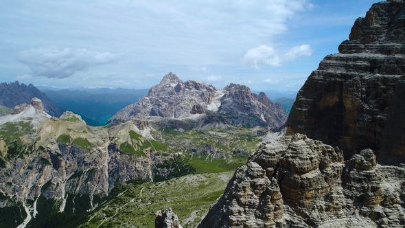 National Nature Park Tre Cime In the Dolomites Alps. Beautiful Nature ...