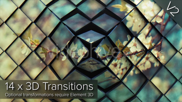 3D Transitions Pack - VideoHive 8684953