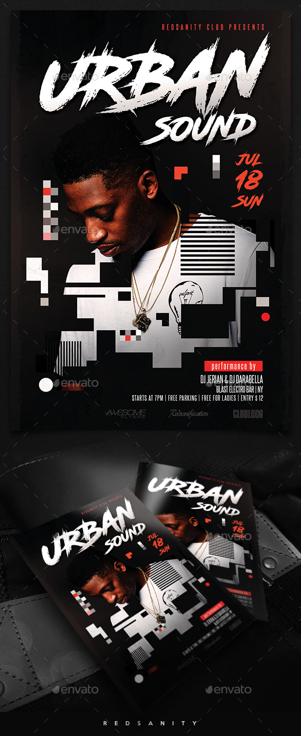 Urban Sound Flyer - Clubs & Parties Events