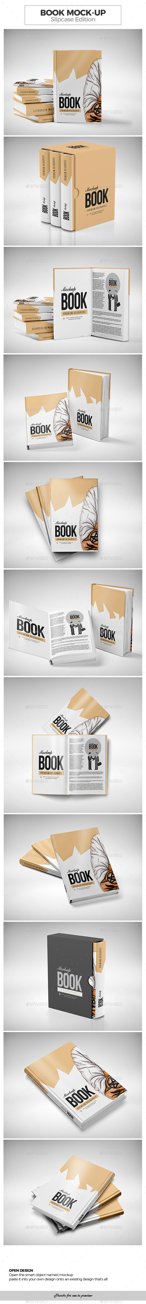 Book Mock-up / Slipcase Edition - Product Mock-Ups Graphics