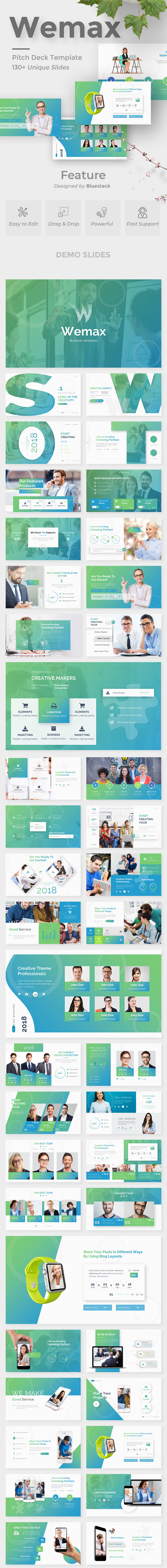 Wemax Pitch Deck Business Google Slide Template - Google Slides Presentation Templates
