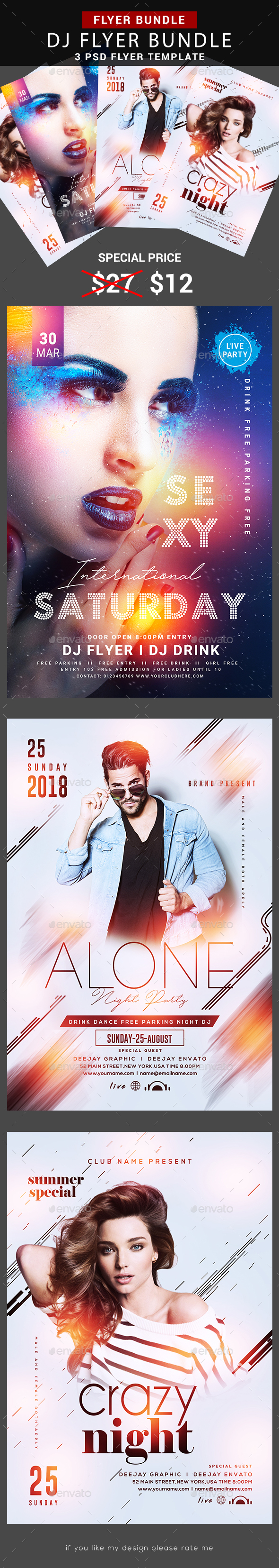 Guest DJ Flyer Bundle - Flyers Print Templates