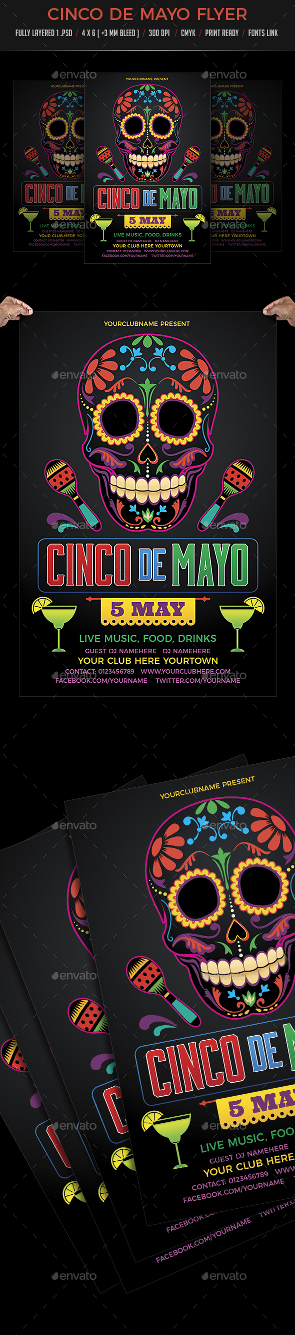 Cinco De Mayo - Events Flyers