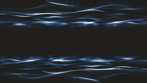 Cinematic Waves Particles Background Loop