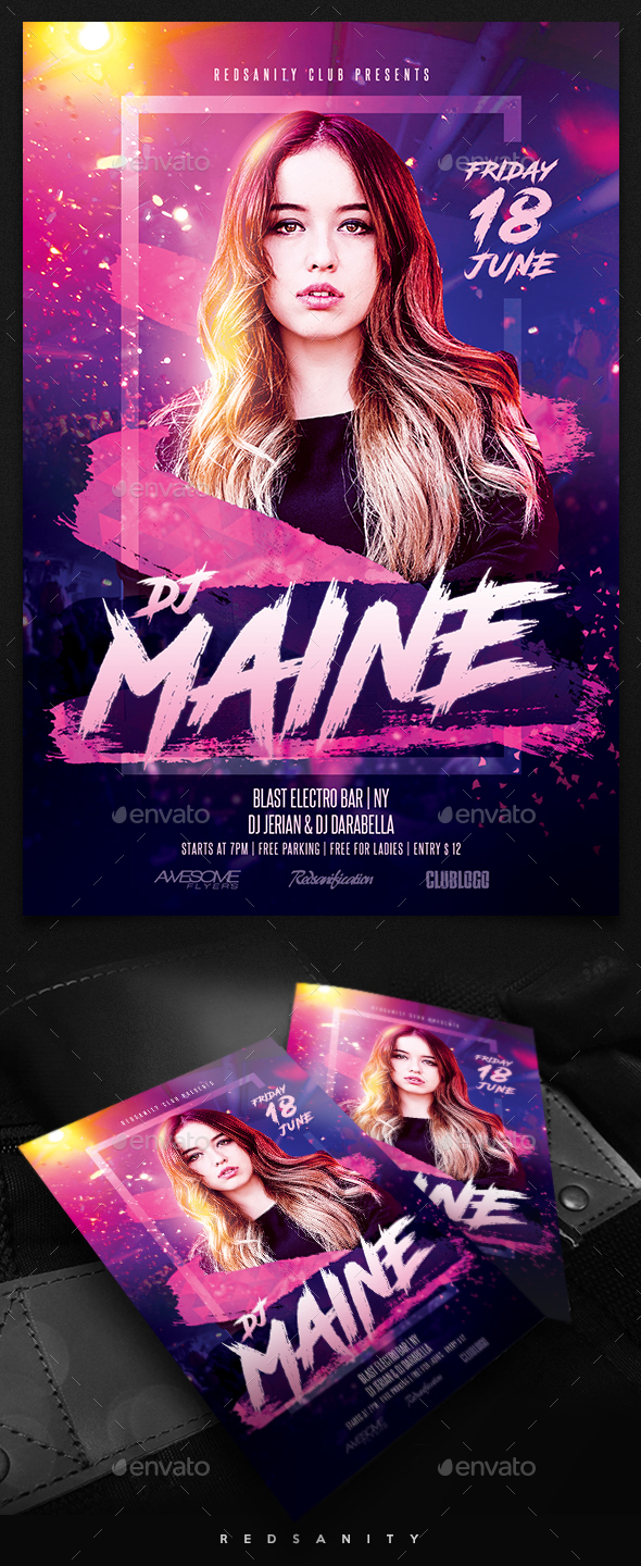 Guest DJ / Artist Flyer - Clubs & Parties Events