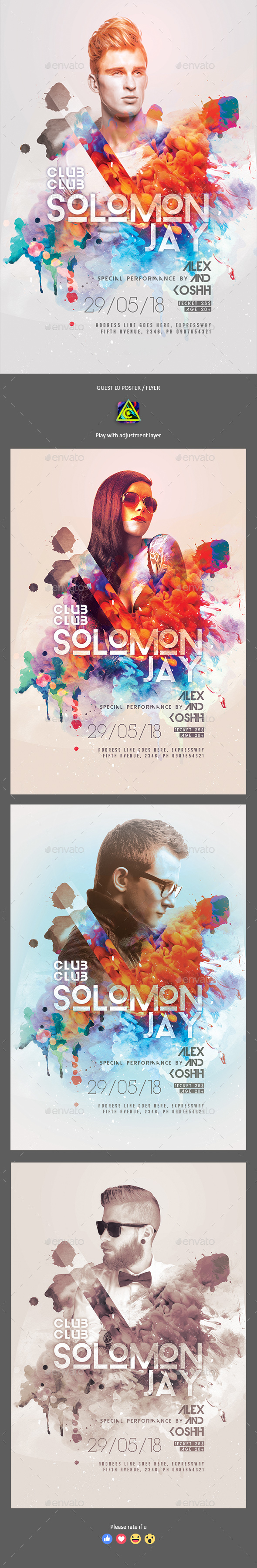 Guest Dj Party Poster / Flyer - Clubs & Parties Events