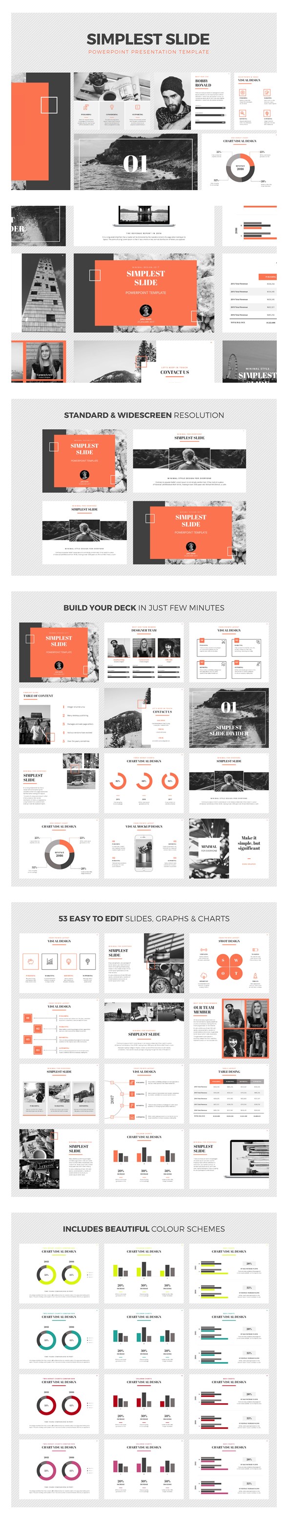 Simplest Slides PowerPoint Template - Creative PowerPoint Templates
