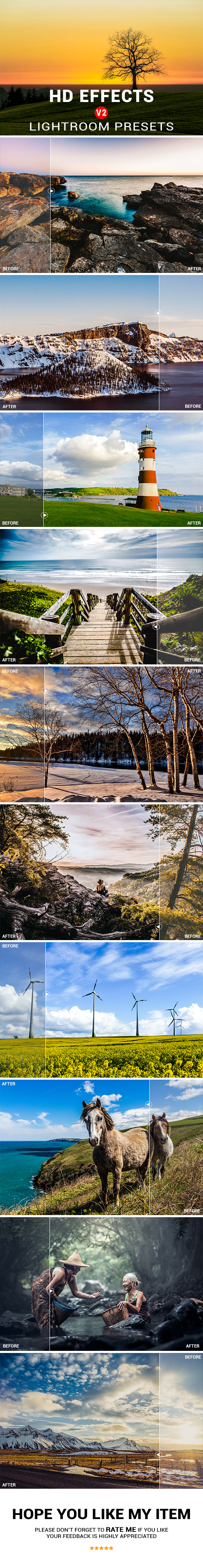 20 HD Effects Lightroom Presets V2 - Lightroom Presets Add-ons