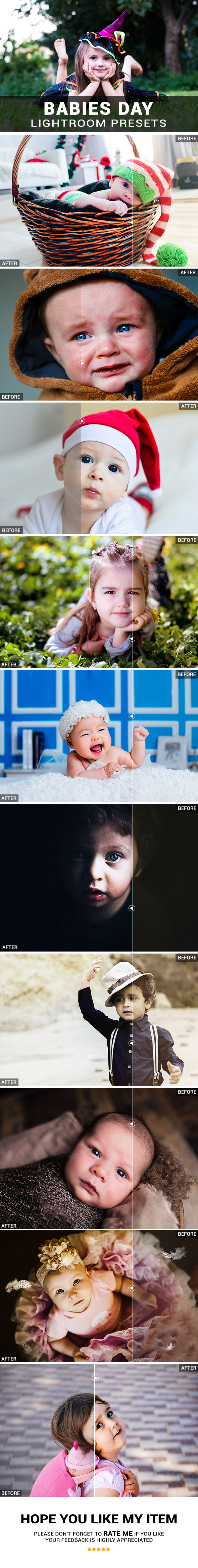30 Babies Day Lightroom Presets - Lightroom Presets Add-ons