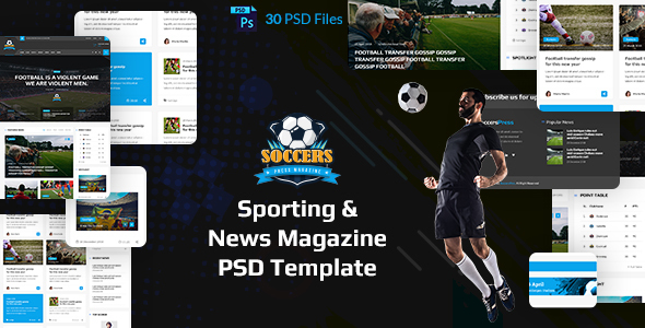 SoccersPress - SportingNews - ThemeForest 21531365