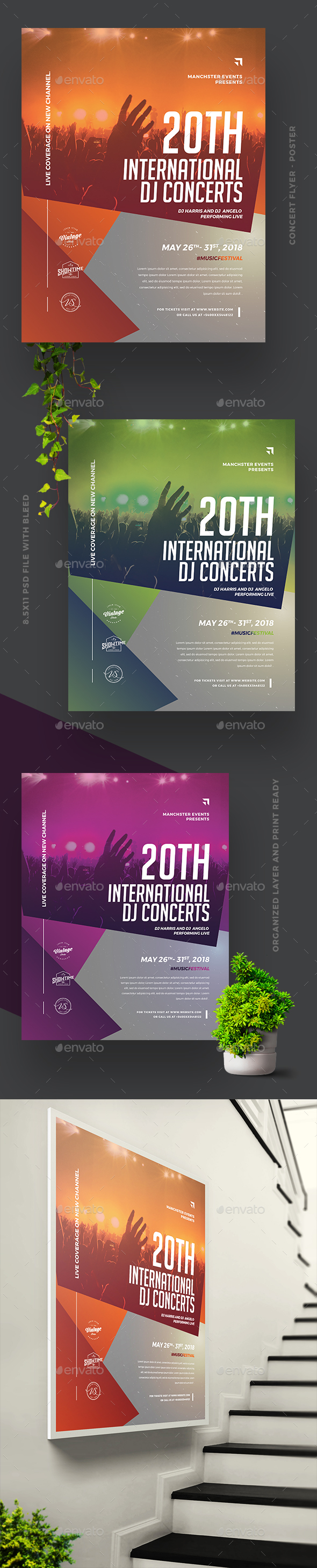DJ Concert Flyer/Poster - Concerts Events