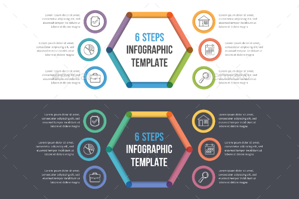 6 Steps Infographics - Infographics