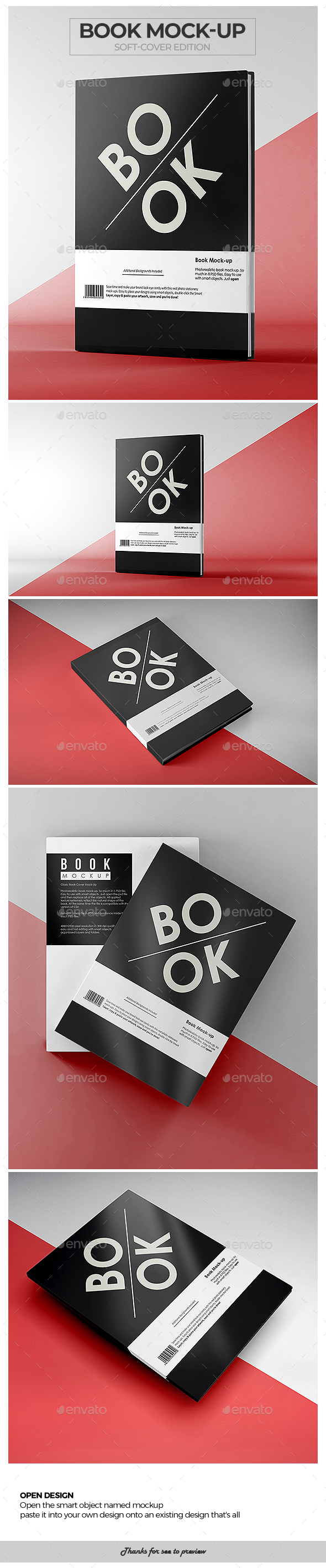 Book Mock-Up / Soft-Cover Edition - Books Print