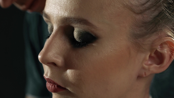 Shibari Master Tying Rope Around Girl Neck View