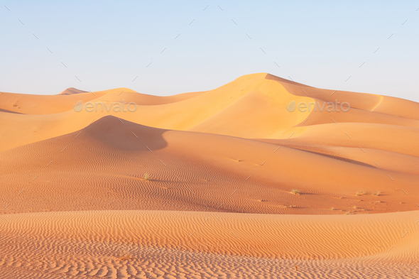 Dune Landscape in the Empty Quarter - Stock Photo - Images