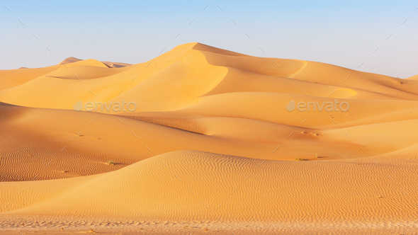 Dune Landscape in the Empty Quarter - Stock Photo - Images