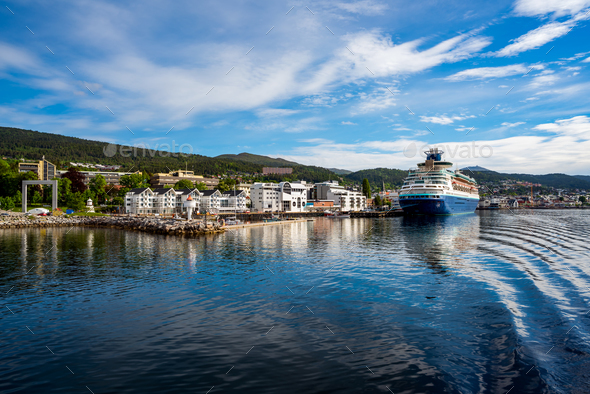 Molde in Romsdal, Norway. - Stock Photo - Images