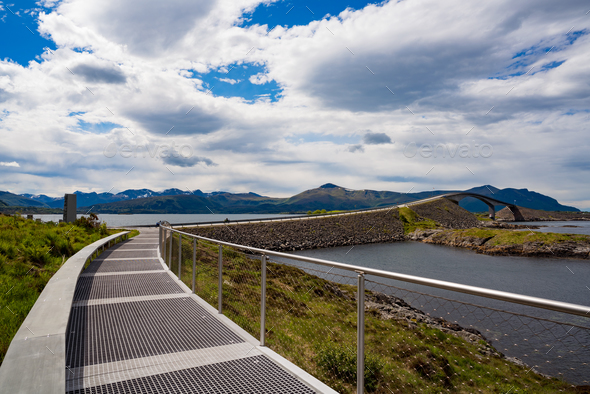 Atlantic Ocean Road Norway - Stock Photo - Images