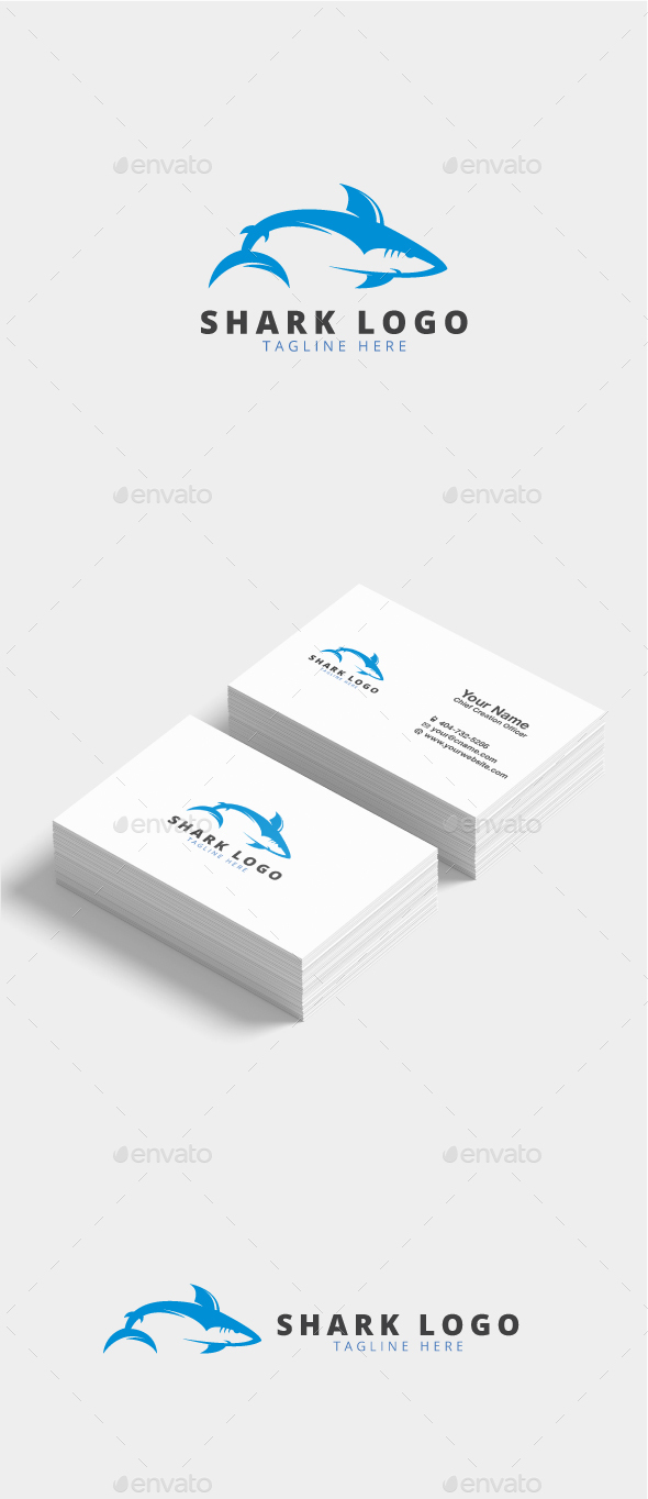 Truveta Shark Logo - Animals Logo Templates
