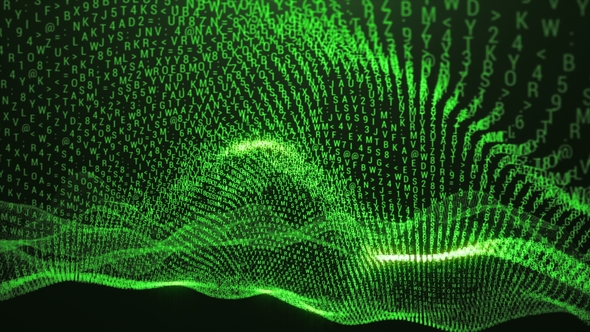 Loopable Wave Abstract Green Animation