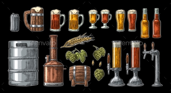 Beer Set - Food Objects