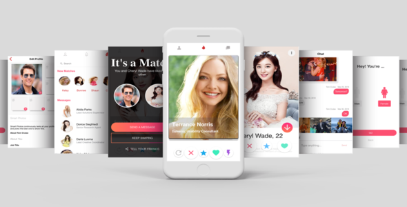 Tinder Like Dating App Template UI for IOS and Android - CodeCanyon Item for Sale