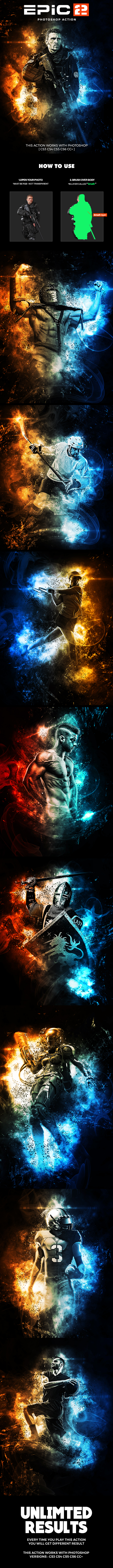 Epic 2 Photoshop Action - Photo Effects Actions