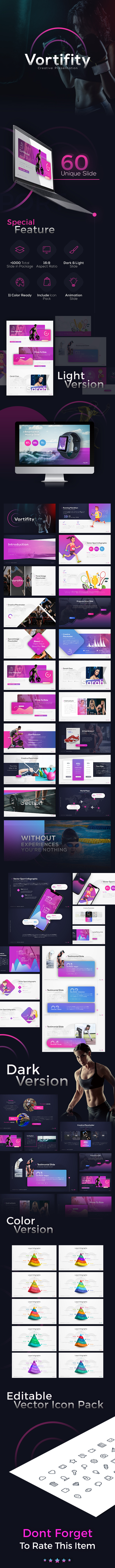 Vortifity Creative Sport Presentation - PowerPoint Templates Presentation Templates