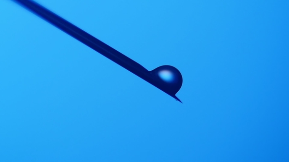 Tiny Fluid Drops Grow Big on a Metallic Needle and Fall in a Medical  Lab