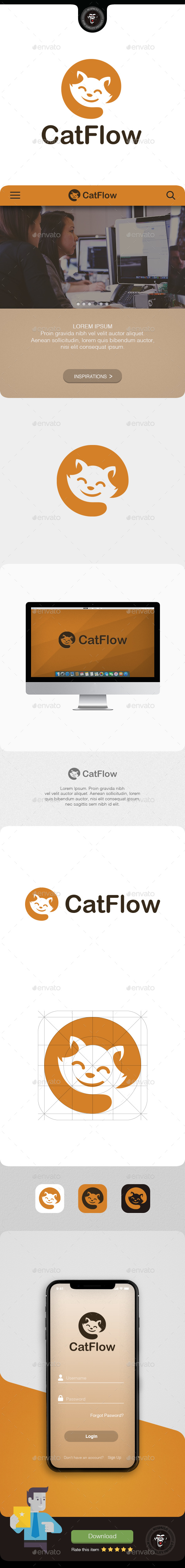 Catflow - Animals Logo Templates