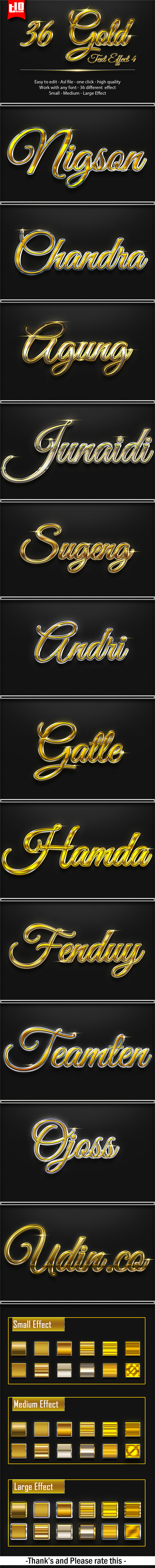36 Gold Effect 4 - Text Effects Styles