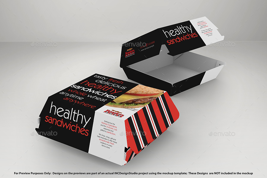 Download Fast Food Boxes Vol.1:Take Out Packaging Mock Ups by ...