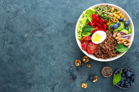 Buddha bowl dinner - Stock Photo - Images