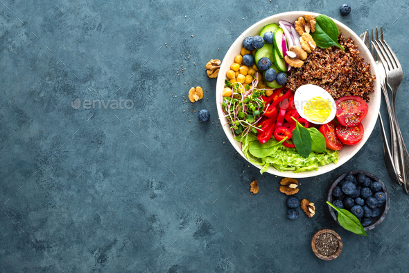 Buddha bowl dinner - Stock Photo - Images