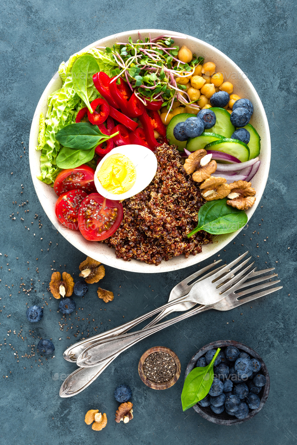Buddha bowl dinner - Stock Photo - Images