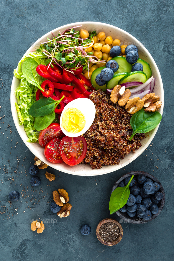 Buddha bowl dinner - Stock Photo - Images