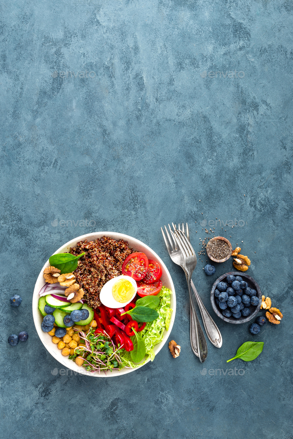 Buddha bowl dinner - Stock Photo - Images