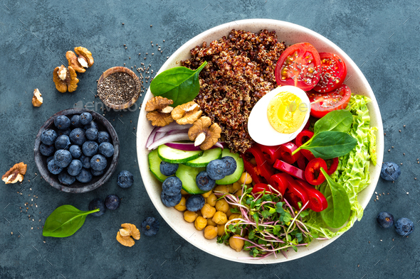 Buddha bowl dinner - Stock Photo - Images