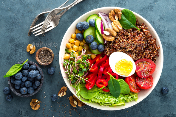 Buddha bowl dinner - Stock Photo - Images