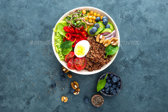 Buddha bowl dinner - Stock Photo - Images