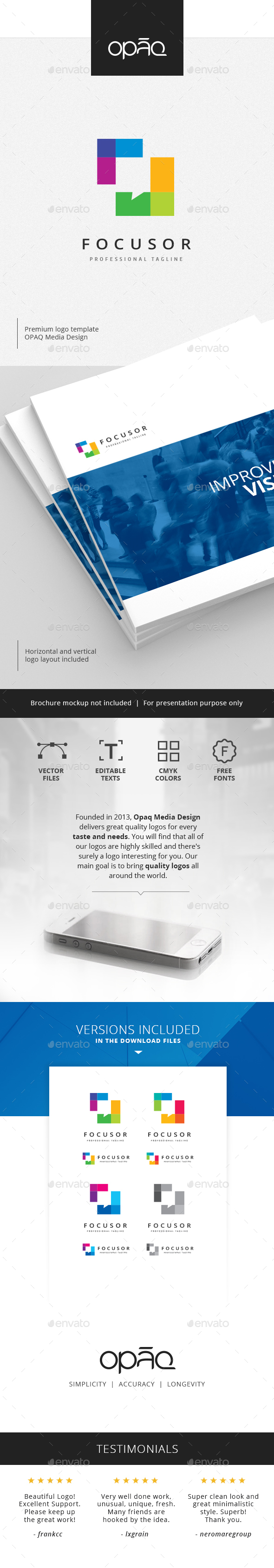 Communication Focus Logo - Abstract Logo Templates