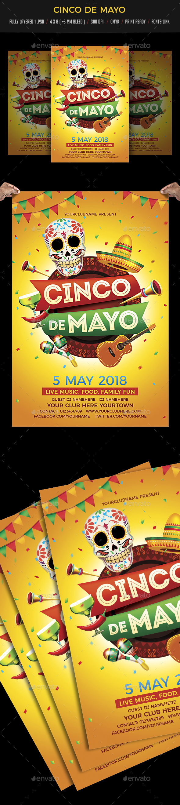 Cinco De Mayo - Events Flyers