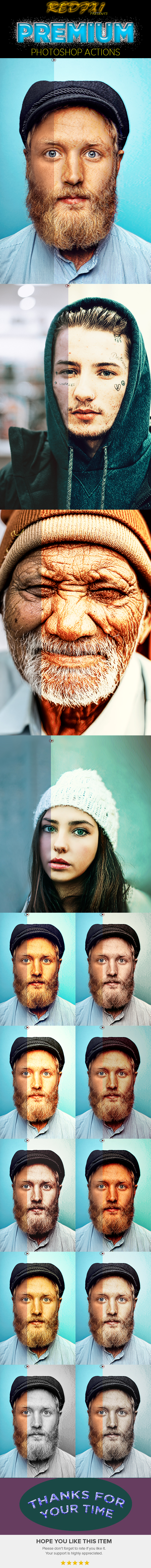 Glitch HDR Ps Action - Photo Effects Actions