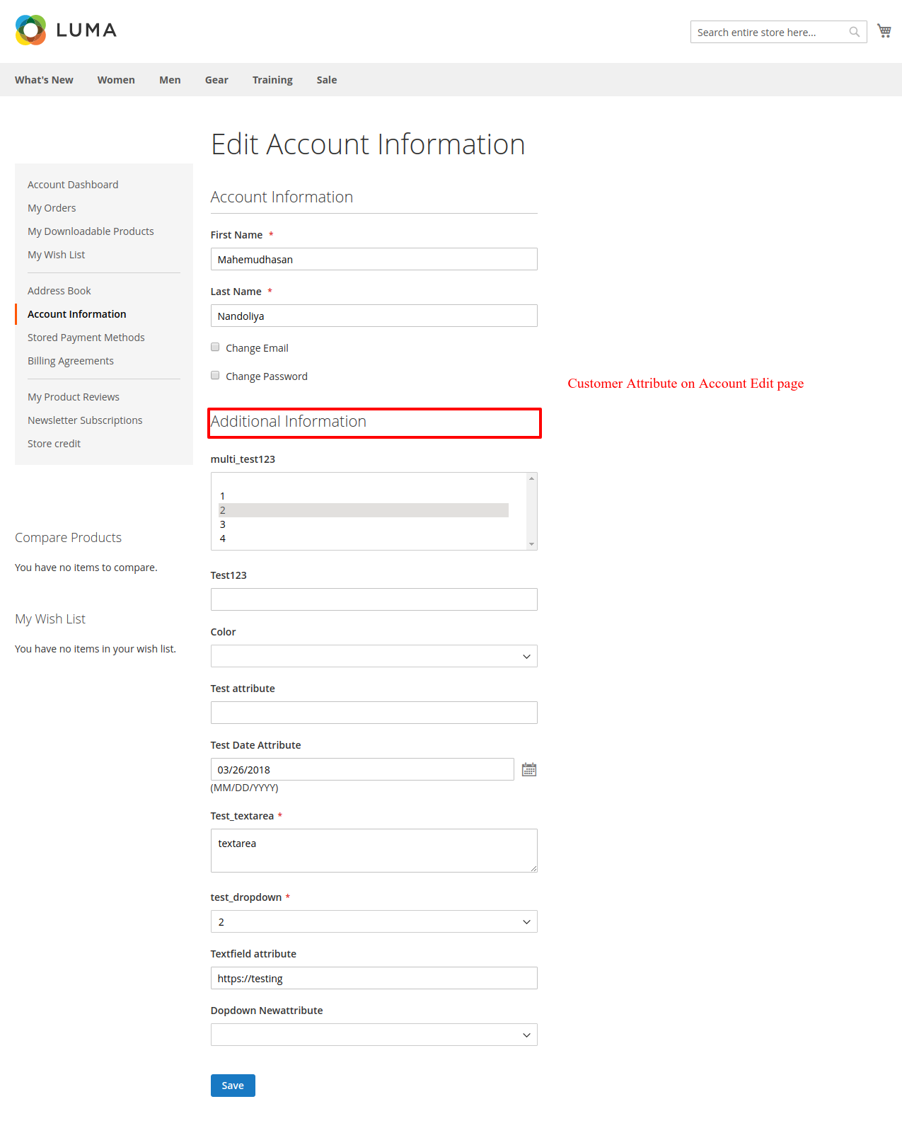 Customer Attributes Extension Magento 2 Extension by elsnertechnologies