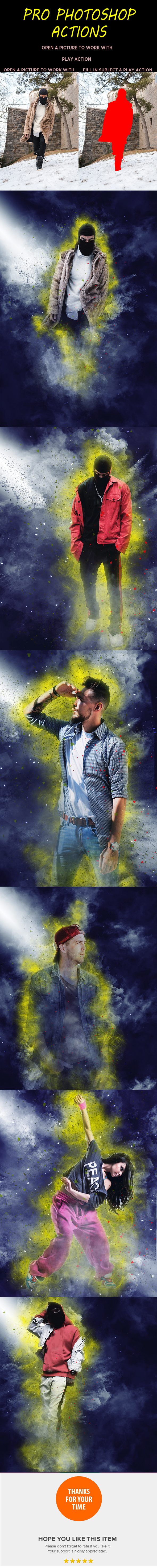 Fire & Cloud Effect Photoshop - Photo Effects Actions